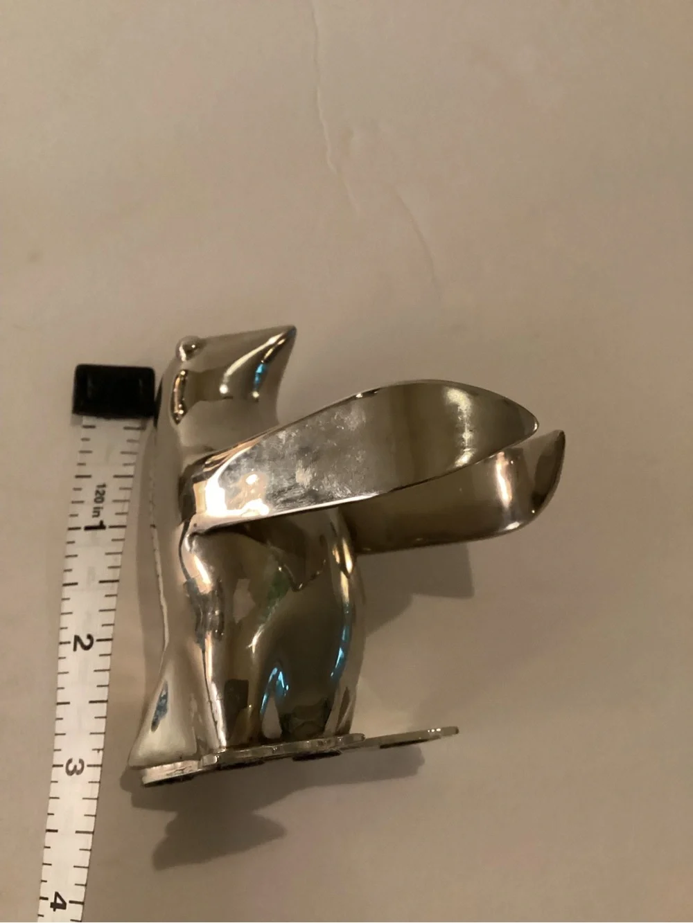 Restoration Hardware Penguin Candle Holders Silverplate Pair Modern Decor